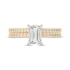 Thumbnail Image 3 of Now + Forever Lab-Grown Diamonds Emerald-Cut Bridal Set 1-3/8 ct tw 14K Yellow Gold