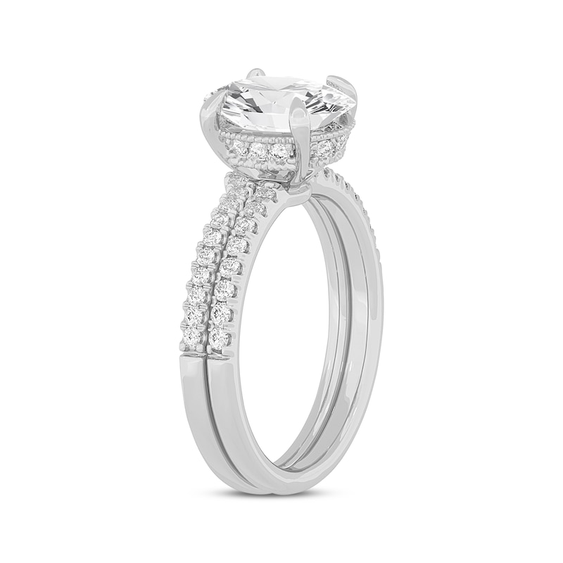 Main Image 2 of Now + Forever Lab-Grown Diamonds Oval-Cut Bridal Set 2-3/8 ct tw 14K White Gold