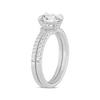 Thumbnail Image 2 of Now + Forever Lab-Grown Diamonds Oval-Cut Bridal Set 1-3/8 ct tw 14K White Gold