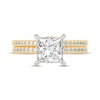 Thumbnail Image 3 of Now + Forever Lab-Grown Diamonds Princess-Cut Bridal Set 2-3/8 ct tw 14K Yellow Gold