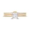 Lab-Created Diamonds by KAY Princess-Cut Bridal Set 1-3/8 ct tw 14K Yellow Gold