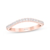 Thumbnail Image 1 of THE LEO First Light Diamond Curved Wedding Band 1/4 ct tw 14K Rose Gold
