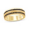 Thumbnail Image 0 of Monique Lhuillier Bliss Men's Black & White Diamond Wedding Ring 3/4 ct tw 18K Yellow Gold