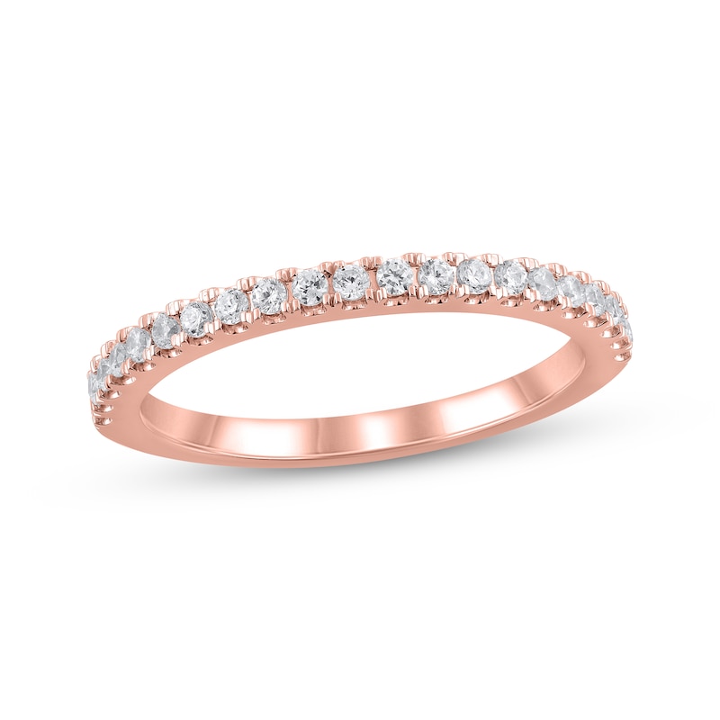 Lab-Created Diamonds by KAY Anniversary Band 1/4 ct tw 14K Rose Gold | Kay