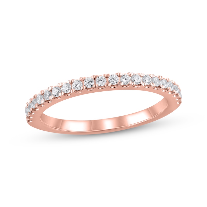 Main Image 1 of Now + Forever Lab-Grown Diamonds Anniversary Band 1/4 ct tw 14K Rose Gold