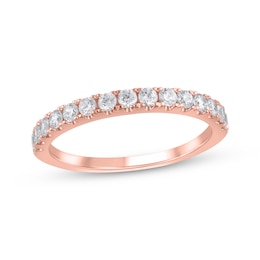 Now + Forever Lab-Grown Diamonds Anniversary Band 1/2 ct tw 14K Rose Gold