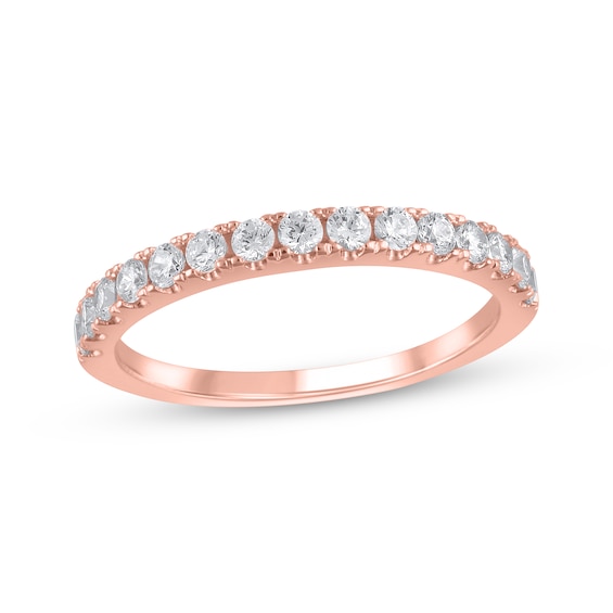 Now + Forever Lab-Grown Diamonds Anniversary Band 1/2 ct tw 14K Rose Gold