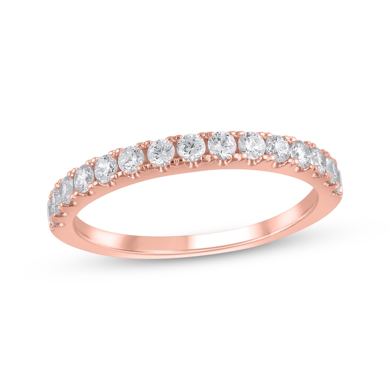 Lab-Created Diamonds by KAY Anniversary Band 1/2 ct tw 14K Rose Gold | Kay