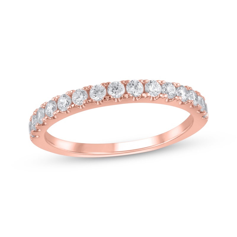 Main Image 1 of Now + Forever Lab-Grown Diamonds Anniversary Band 1/2 ct tw 14K Rose Gold