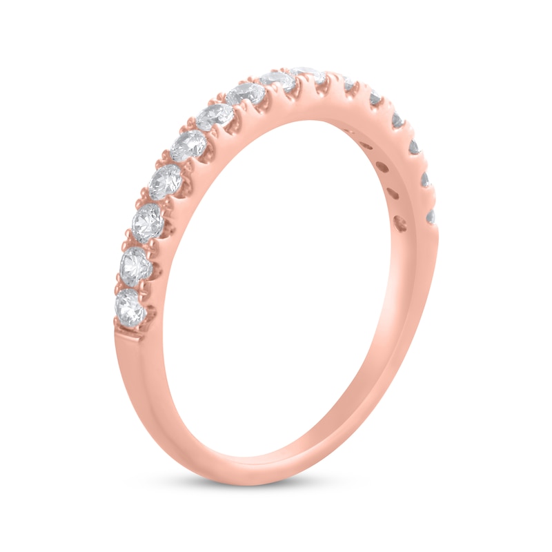 Main Image 2 of Now + Forever Lab-Grown Diamonds Anniversary Band 1/2 ct tw 14K Rose Gold