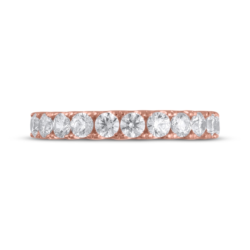Main Image 3 of Now + Forever Lab-Grown Diamonds Anniversary Band 1 ct tw 14K Rose Gold