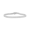 Thumbnail Image 1 of Diamond Link Bracelet 1/20 ct tw Sterling Silver 7&quot;