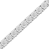 Thumbnail Image 2 of Diamond Link Bracelet 1/20 ct tw Sterling Silver 7&quot;