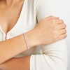 Thumbnail Image 4 of Diamond Link Bracelet 1/20 ct tw Sterling Silver 7&quot;
