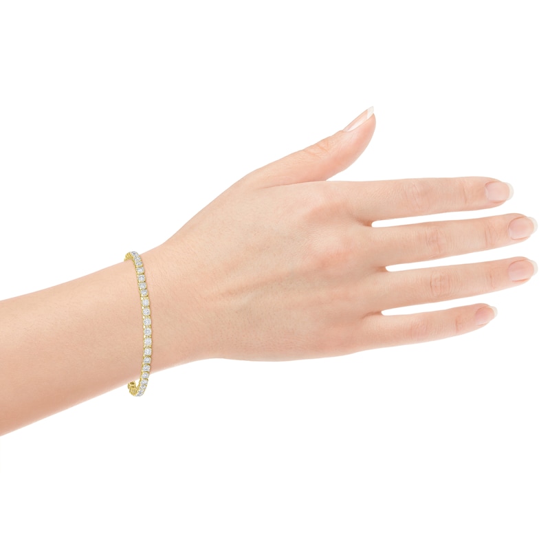 Main Image 4 of Diamond Tennis Bracelet 5 ct tw 10K Yellow Gold 7&quot;