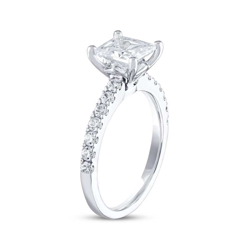 THE LEO Diamond Engagement Ring 2-3/8 ct tw Princess & Round 14K White Gold