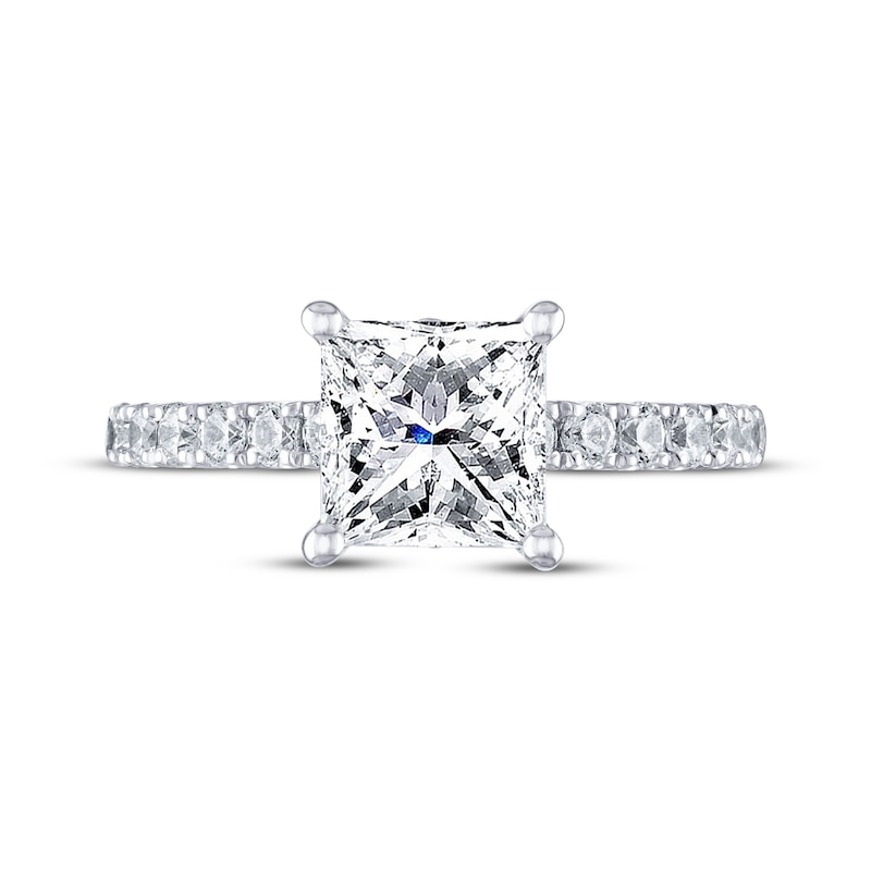 Main Image 3 of THE LEO Diamond Engagement Ring 2-3/8 ct tw Princess & Round 14K White Gold