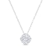 Thumbnail Image 1 of Princess & Marquise-Cut Multi-Diamond Necklace 1/5 ct tw Sterling Silver 18&quot;