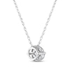Thumbnail Image 2 of Princess & Marquise-Cut Multi-Diamond Necklace 1/5 ct tw Sterling Silver 18&quot;
