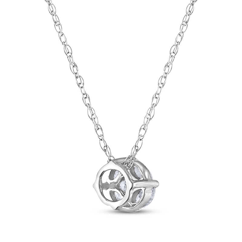 Main Image 2 of Princess & Marquise-Cut Multi-Diamond Necklace 1/5 ct tw Sterling Silver 18&quot;