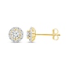 Thumbnail Image 2 of Diamond Star Halo Stud Earrings 1/2 ct tw 10K Yellow Gold