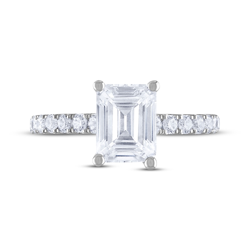 Main Image 3 of THE LEO Diamond Emerald-Cut Engagement Ring 2-3/8 ct tw 14K White Gold