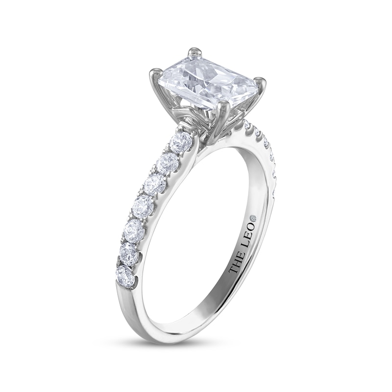 Main Image 2 of THE LEO Diamond Emerald-Cut Engagement Ring 2 ct tw 14K White Gold