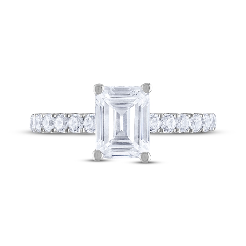 Main Image 3 of THE LEO Diamond Emerald-Cut Engagement Ring 2 ct tw 14K White Gold