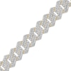 Thumbnail Image 1 of Diamond Angular Curb Chain Necklace 1-1/2 ct tw 10K Yellow Gold 8.5"