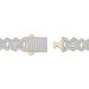 Thumbnail Image 2 of Diamond Angular Curb Chain Necklace 1-1/2 ct tw 10K Yellow Gold 8.5"