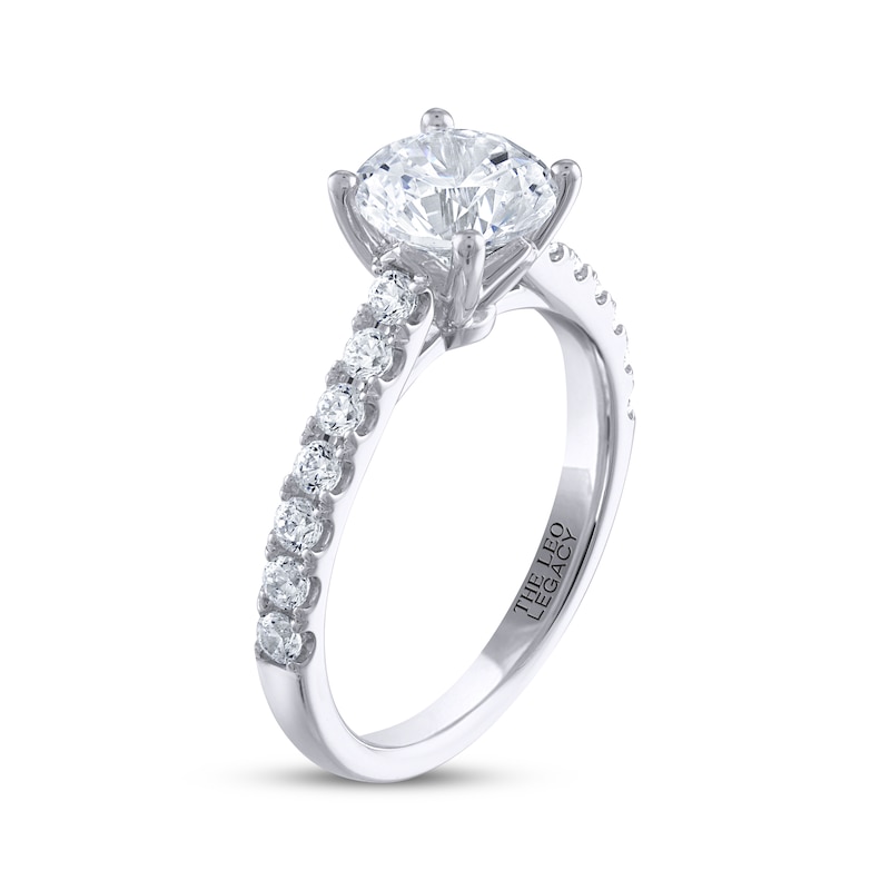 THE LEO Legacy Lab-Created Diamond Engagement Ring 1-7/8 ct tw 14K White Gold