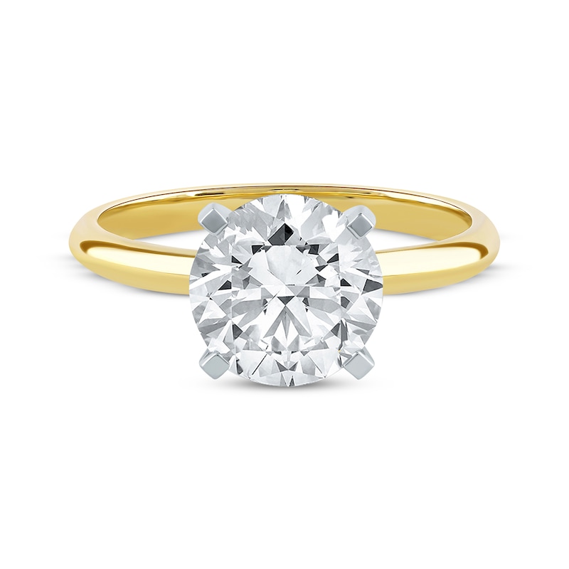 Lab-Created Diamonds by KAY Round-Cut Solitaire Engagement Ring 2-1/2 ...