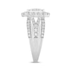 Thumbnail Image 2 of Now + Forever Multi-Diamond Center Cushion Frame Engagement Ring 2 ct tw 10K White Gold