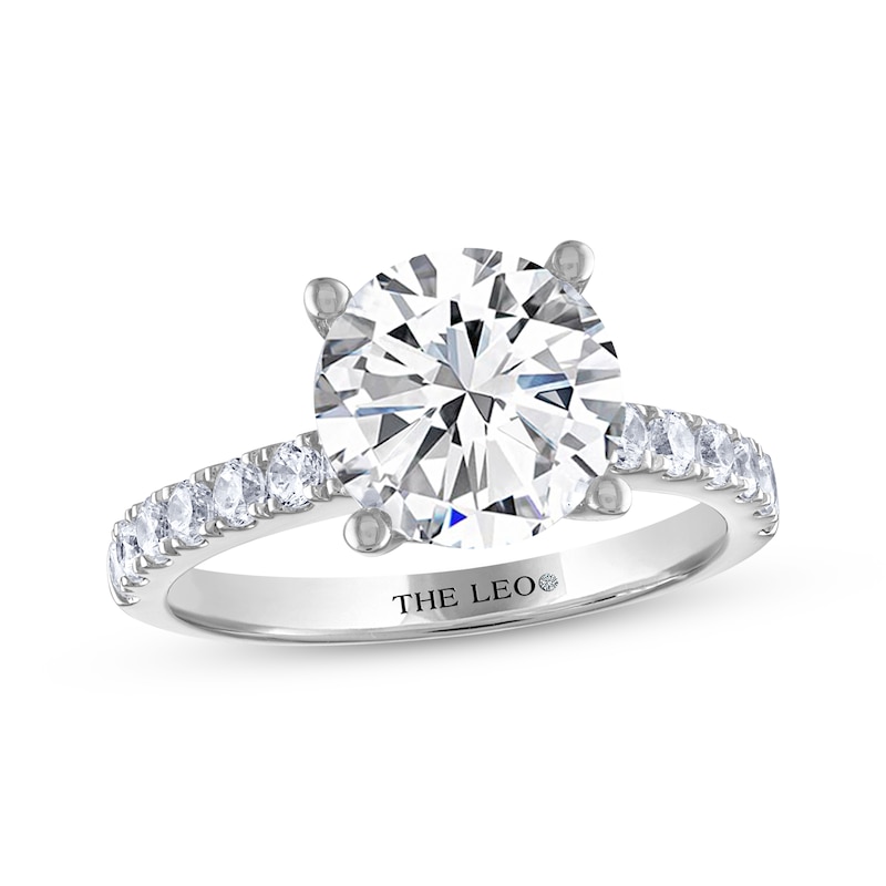Main Image 1 of THE LEO Diamond Round-Cut Engagement Ring 3-1/2 ct tw 14K White Gold