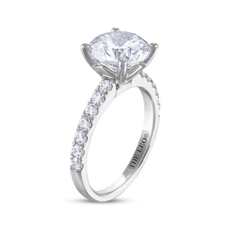Main Image 2 of THE LEO Diamond Round-Cut Engagement Ring 3-1/2 ct tw 14K White Gold