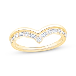 Now + Forever Diamond Chevron Ring 1/3 ct tw 14K Yellow Gold