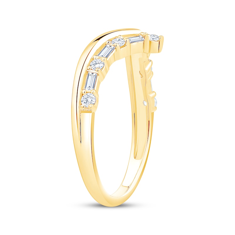Main Image 2 of Now + Forever Diamond Chevron Ring 1/3 ct tw 14K Yellow Gold