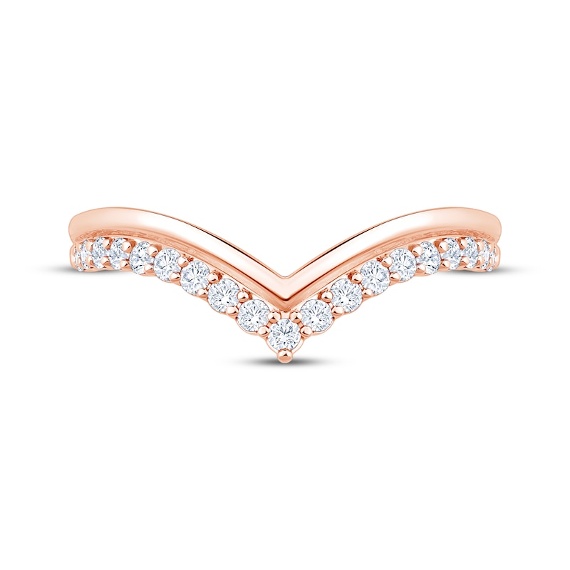 Main Image 3 of Now + Forever Diamond Chevron Ring 1/4 ct tw 14K Rose Gold