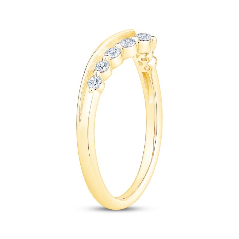 Main Image 2 of Now + Forever Diamond Chevron Ring 1/4 ct tw 14K Yellow Gold