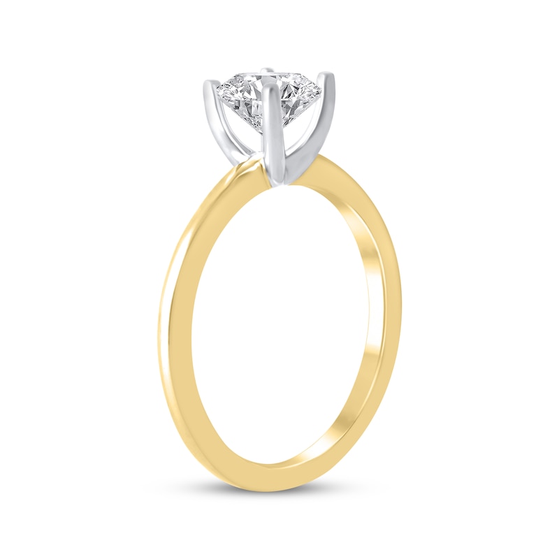 Main Image 2 of Now + Forever Lab-Grown Diamonds Round-Cut Solitaire Engagement Ring 3/4 ct tw 14K Yellow Gold (F/SI2)