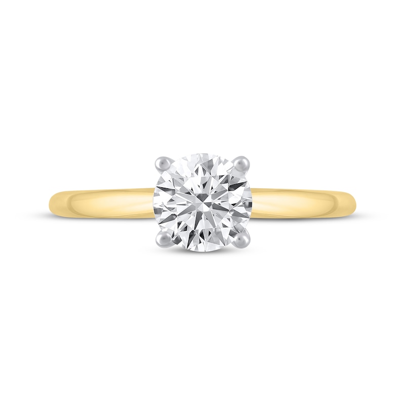 Main Image 3 of Now + Forever Lab-Grown Diamonds Round-Cut Solitaire Engagement Ring 3/4 ct tw 14K Yellow Gold (F/SI2)