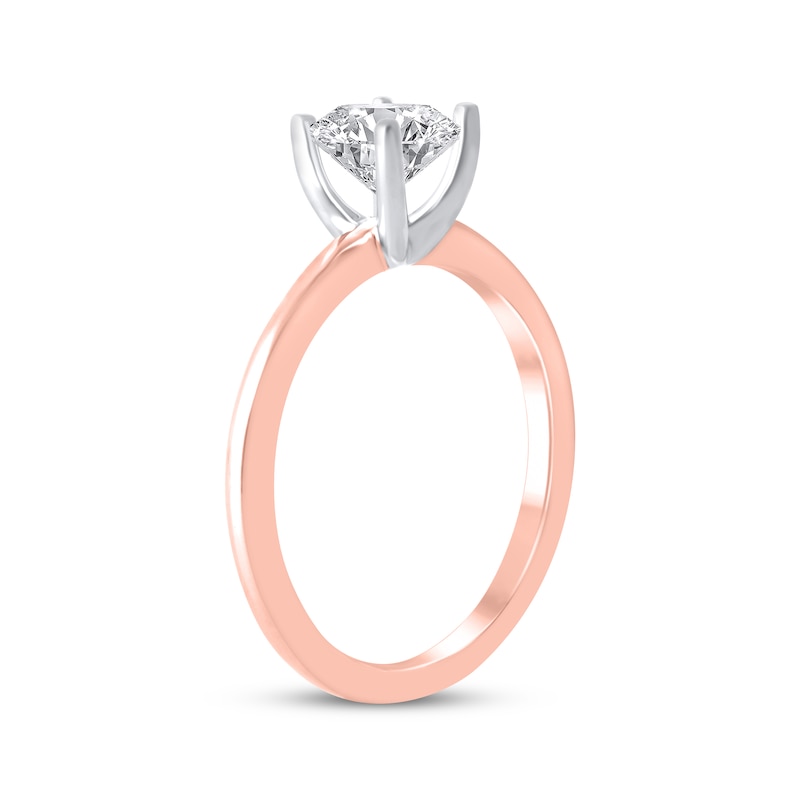 Main Image 2 of Now + Forever Lab-Grown Diamonds Round-Cut Solitaire Engagement Ring 3/4 ct tw 14K Rose Gold (F/SI2)