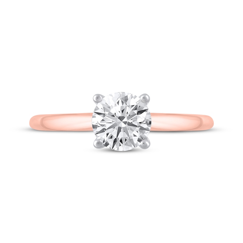 Main Image 3 of Now + Forever Lab-Grown Diamonds Round-Cut Solitaire Engagement Ring 3/4 ct tw 14K Rose Gold (F/SI2)