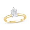 Thumbnail Image 1 of Now + Forever Lab-Grown Diamonds Pear-Shaped Solitaire Engagement Ring 1 ct tw 14K Yellow Gold (F/SI2)