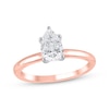 Thumbnail Image 1 of Now + Forever Lab-Grown Diamonds Pear-Shaped Solitaire Engagement Ring 1 ct tw 14K Rose Gold (F/SI2) (F/SI2)
