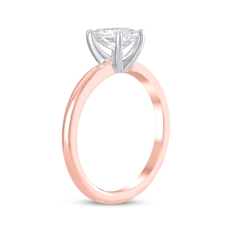 Main Image 2 of Now + Forever Lab-Grown Diamonds Pear-Shaped Solitaire Engagement Ring 1 ct tw 14K Rose Gold (F/SI2) (F/SI2)