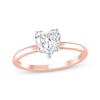 Thumbnail Image 0 of Lab-Created Diamonds by KAY Heart-Shaped Solitaire Engagement Ring 1 ct tw 14K Rose Gold (F/SI2) (F/SI2)