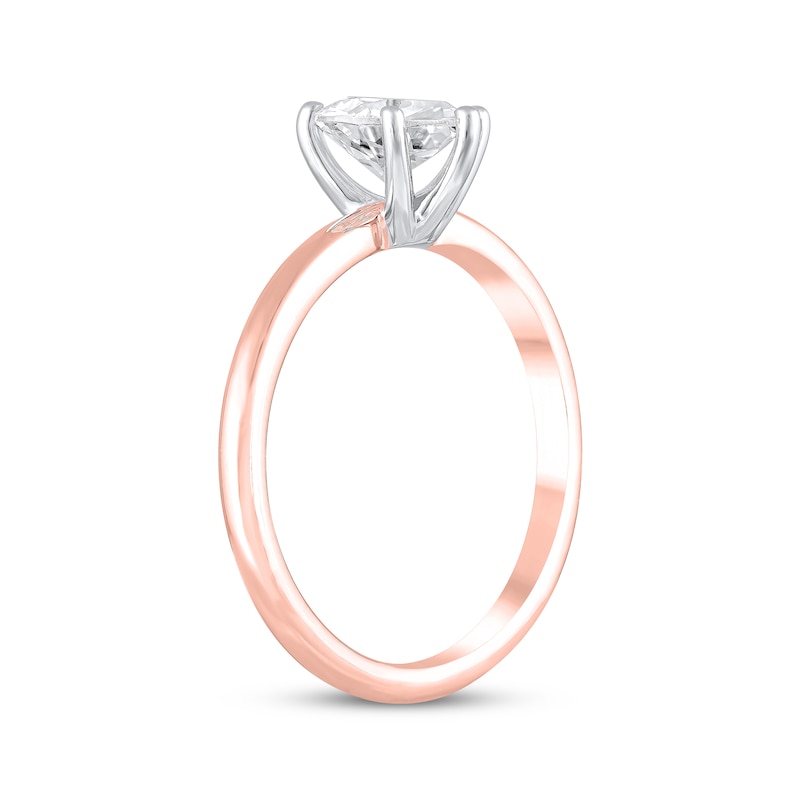 Lab-Created Diamonds by KAY Heart-Shaped Solitaire Engagement Ring 1 ct tw 14K Rose Gold (F/SI2) (F/SI2)