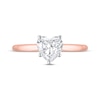 Thumbnail Image 2 of Lab-Created Diamonds by KAY Heart-Shaped Solitaire Engagement Ring 1 ct tw 14K Rose Gold (F/SI2) (F/SI2)