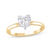 Thumbnail Image 0 of Lab-Created Diamonds by KAY Heart-Shaped Solitaire Engagement Ring 1 ct tw 14K Yellow Gold (F/SI2) (F/SI2)